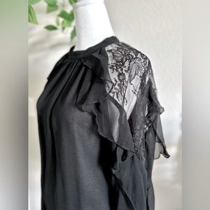 NWOT 100% Silk Lace Top